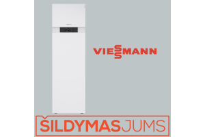 Geoterminis šilumos siurblys VIESSMANN VITOCAL 333-G BWT  331.C12 Z016845 12 kW su 220 l vandens šildytuvu INVERTER